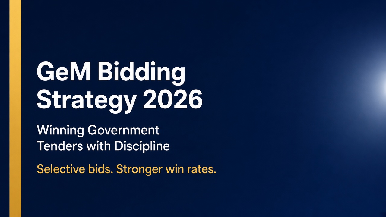 When Not to Bid on GeM: A Capacity-First Filter for 2026