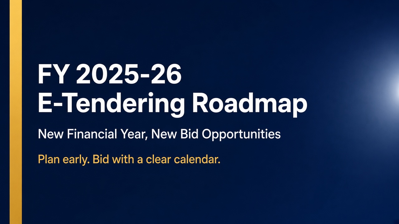 New Financial Year, New Opportunities: Your FY 2025-26 E-Tendering Roadmap